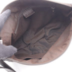 Gucci Shoulder Bag GG Pattern Brown Dark Canvas Leather Abbey — view 3