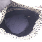 Fendi Shoulder Bag Zucchino Navy Ivory Canvas Leather — view 3
