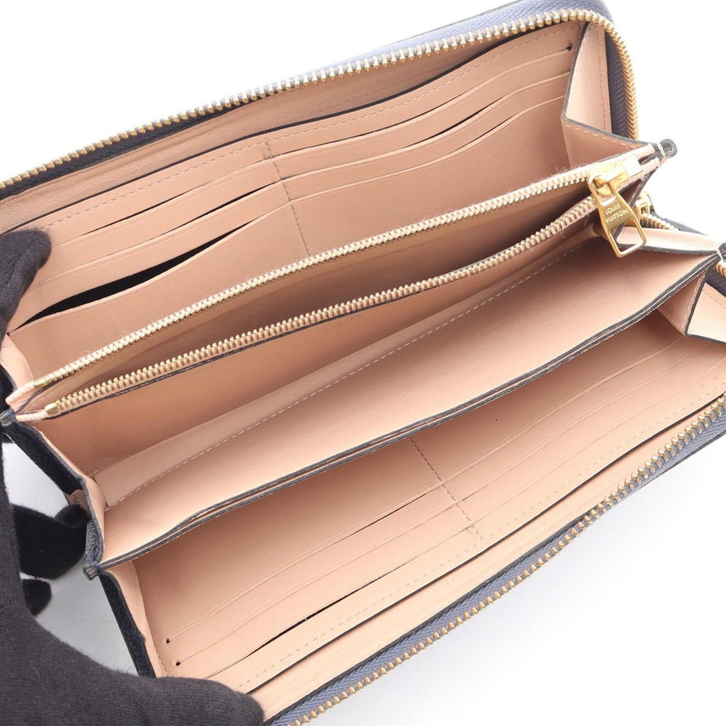 Louis Vuitton L Shape Zipper Wallet Portefeuille Comet Blue Marine — view 3