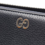 Gucci Round Wallet GG Metal Navy Leather — view 7