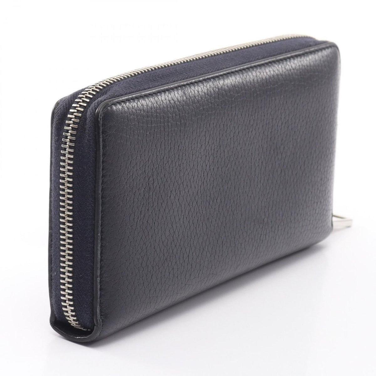 Gucci Round Wallet GG Metal Navy Leather — view 2