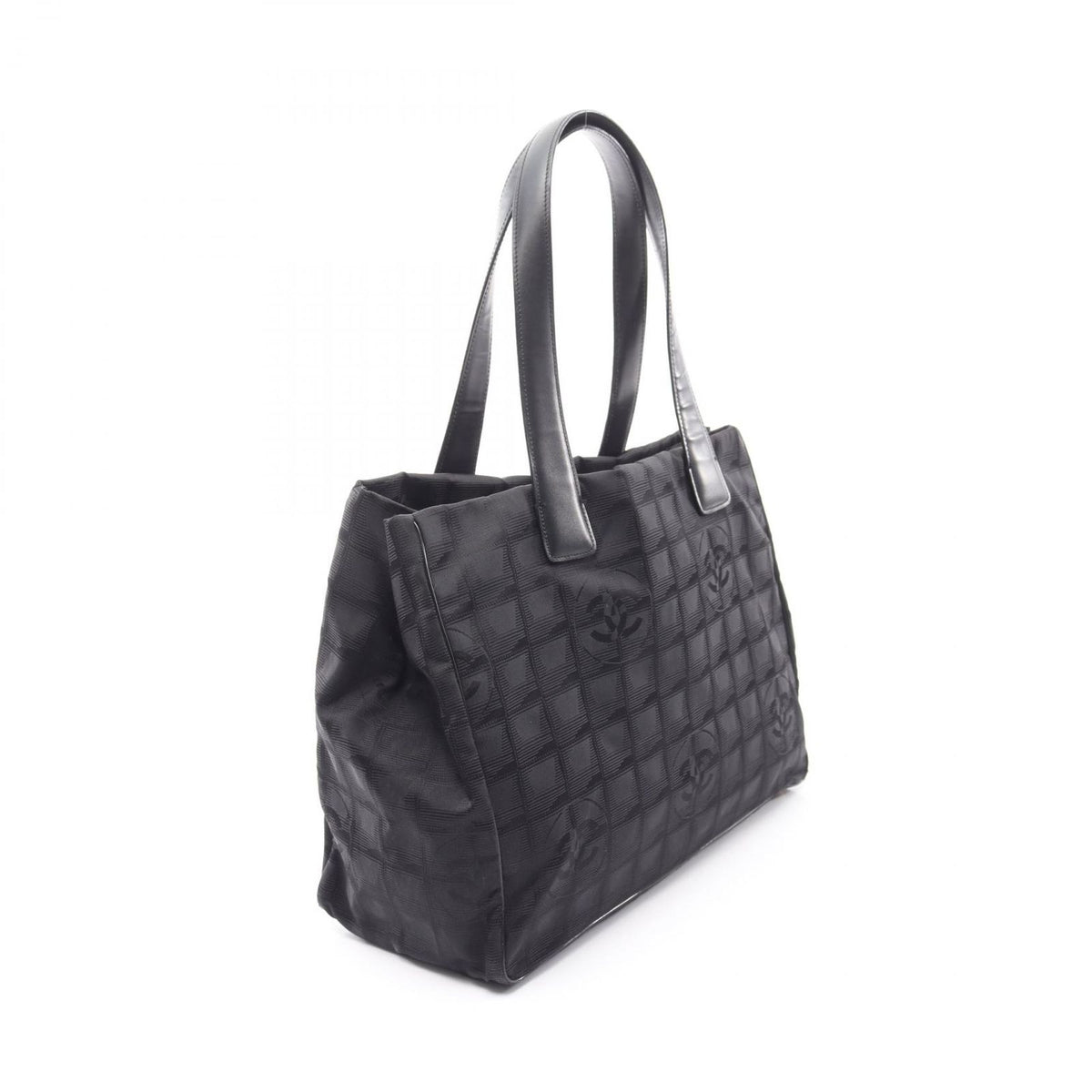 Chanel Tote Bag New Travel Line MM Black Leather MM — view 2