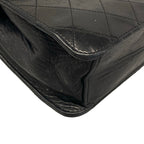 Chanel Shoulder Bag Quilted Black Chain Gold Push Lock Flap Lambskin — view 6