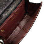 Chanel Shoulder Bag Quilted Black Chain Gold Push Lock Flap Lambskin — view 7