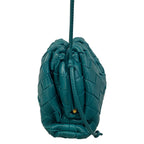 Bottega Veneta Shoulder Bag Mini the Pouch Intrecciato Turquoise Blue Kiss Lock — view 2