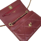 Chanel Wallet Quilted Trendy CC Bordeaux Chain Gold Lambskin Shoulder Bag — view 3
