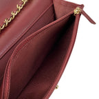 Chanel Wallet Quilted Trendy CC Bordeaux Chain Gold Lambskin Shoulder Bag — view 5