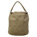 Bottega Veneta Shoulder Bag Intrecciato Greige Leather
