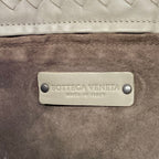 Bottega Veneta Shoulder Bag Intrecciato Greige Leather — view 8