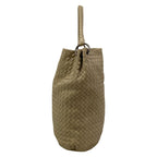 Bottega Veneta Shoulder Bag Intrecciato Greige Leather — view 4