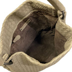 Bottega Veneta Shoulder Bag Intrecciato Greige Leather — view 7