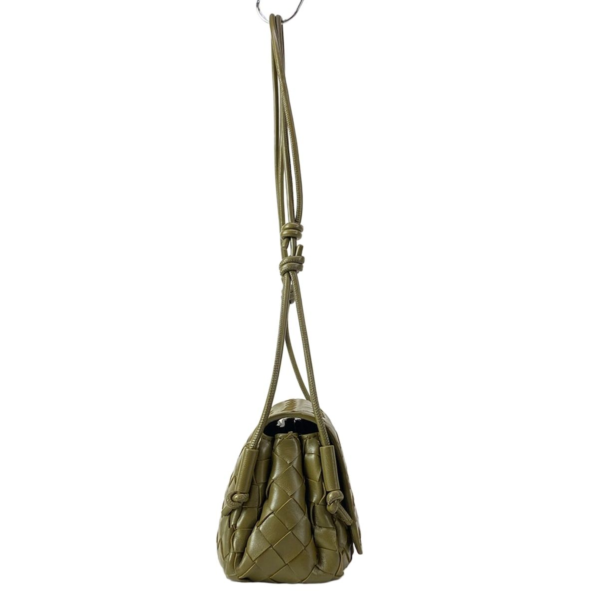 Bottega Veneta Shoulder Bag Intrecciato Khaki Leather — view 2