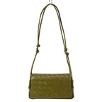 Bottega Veneta Shoulder Bag Intrecciato Khaki Leather