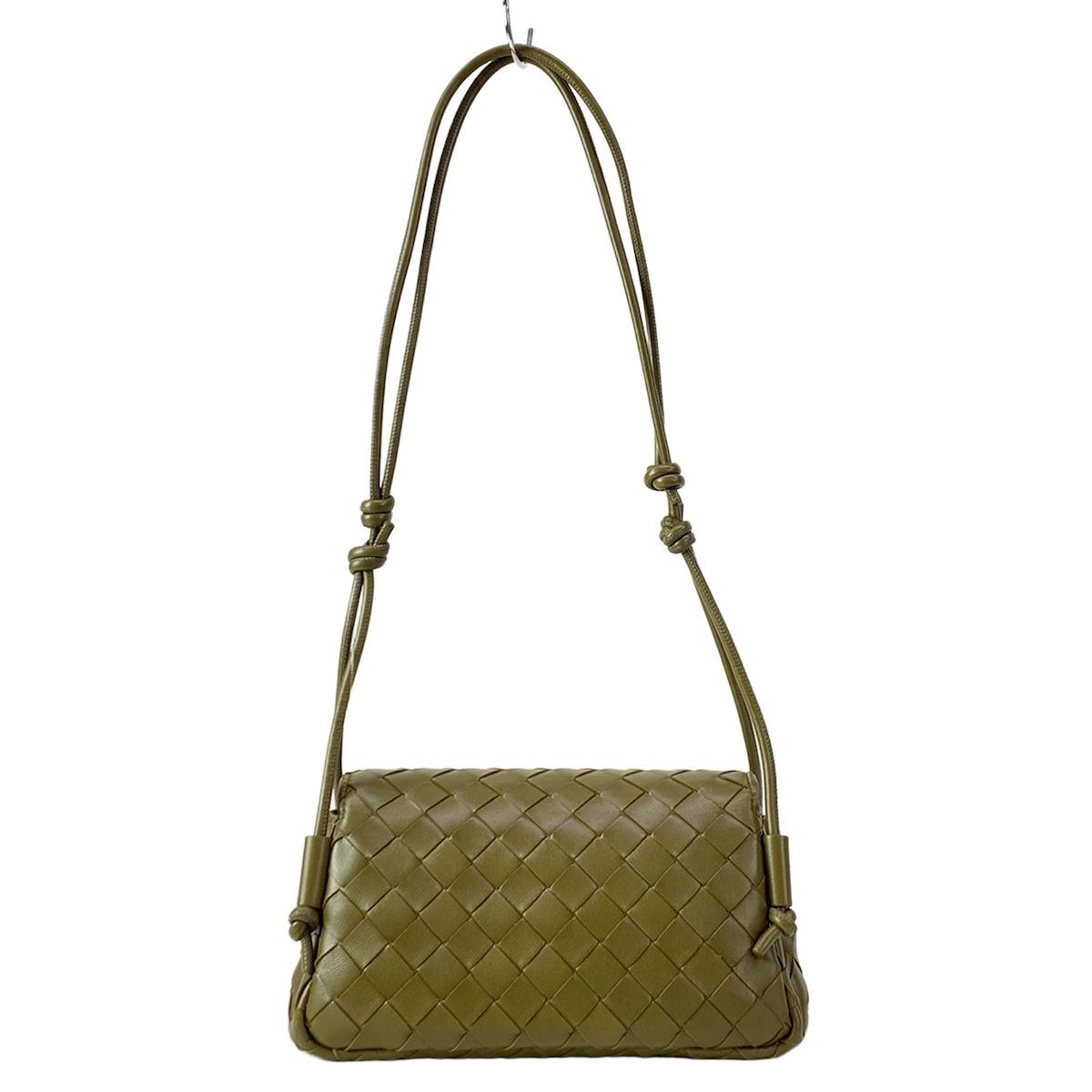 Bottega Veneta Shoulder Bag Intrecciato Khaki Leather — view 3
