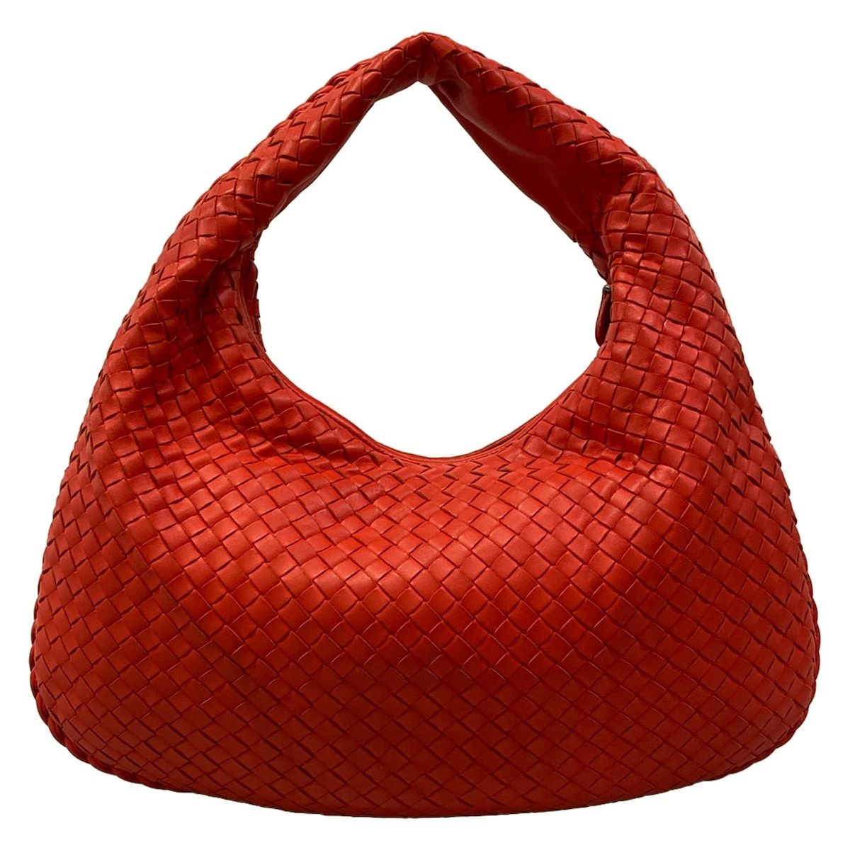 Bottega Veneta Handbag Intrecciato Red Leather — view 3
