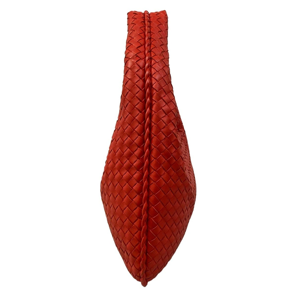 Bottega Veneta Handbag Intrecciato Red Leather — view 4
