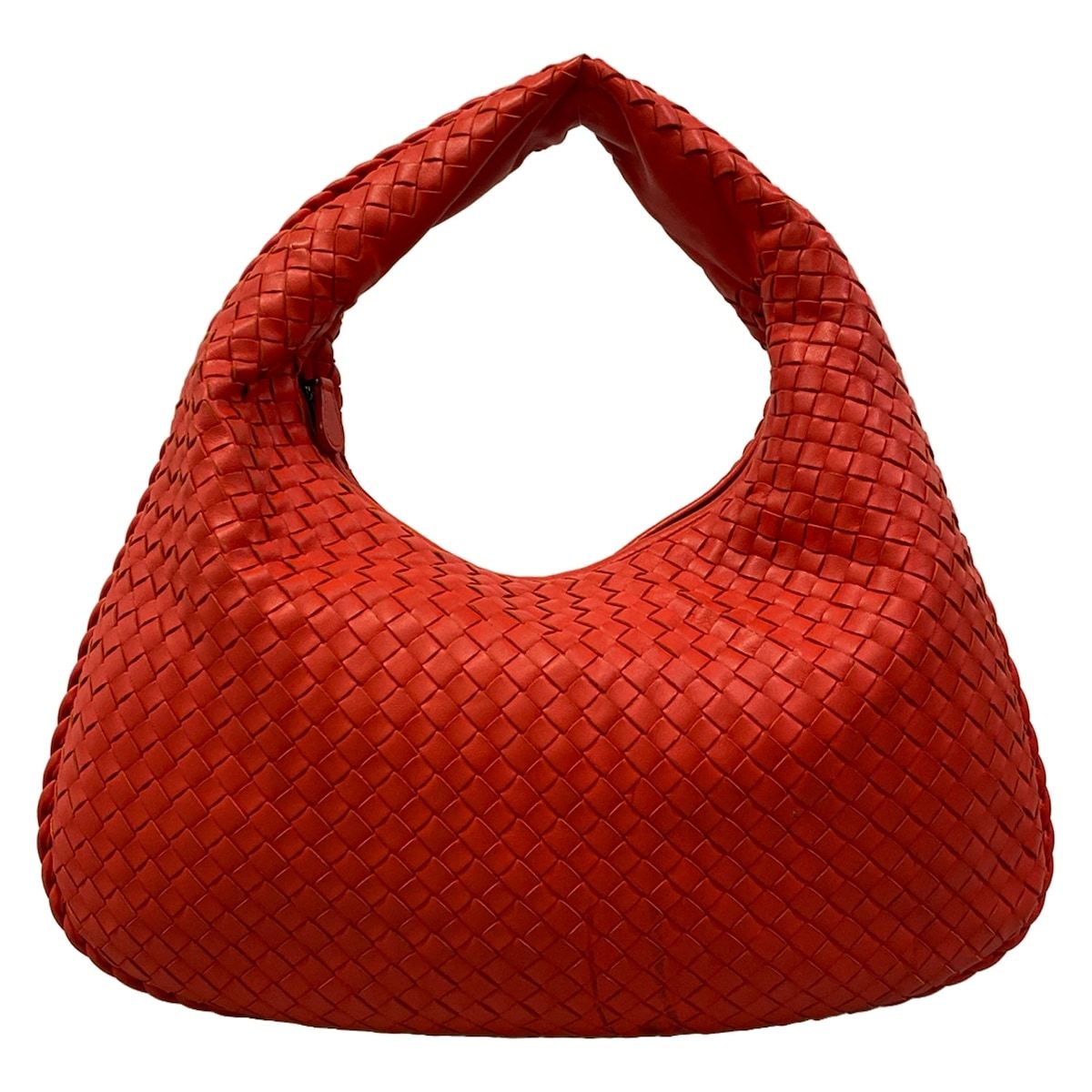 Bottega Veneta Handbag Intrecciato Red Leather