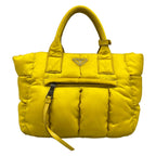 Prada Handbag Tessuto Bomber Yellow