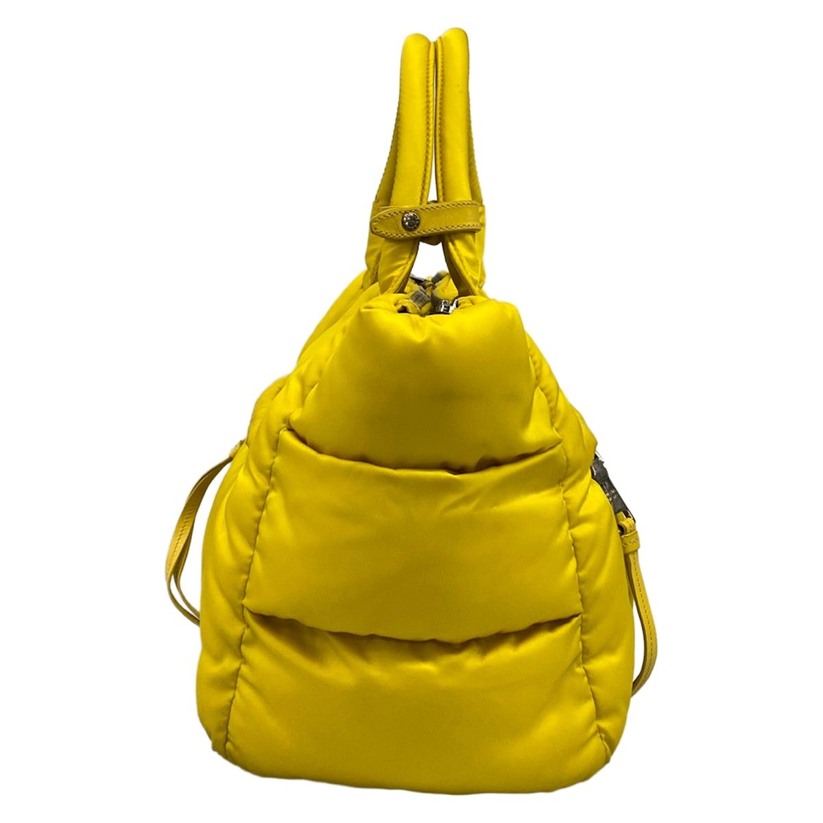 Prada Handbag Tessuto Bomber Yellow — view 4