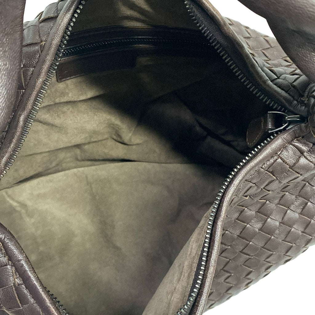 Bottega Veneta Handbag Intrecciato Dark Brown Leather — view 7