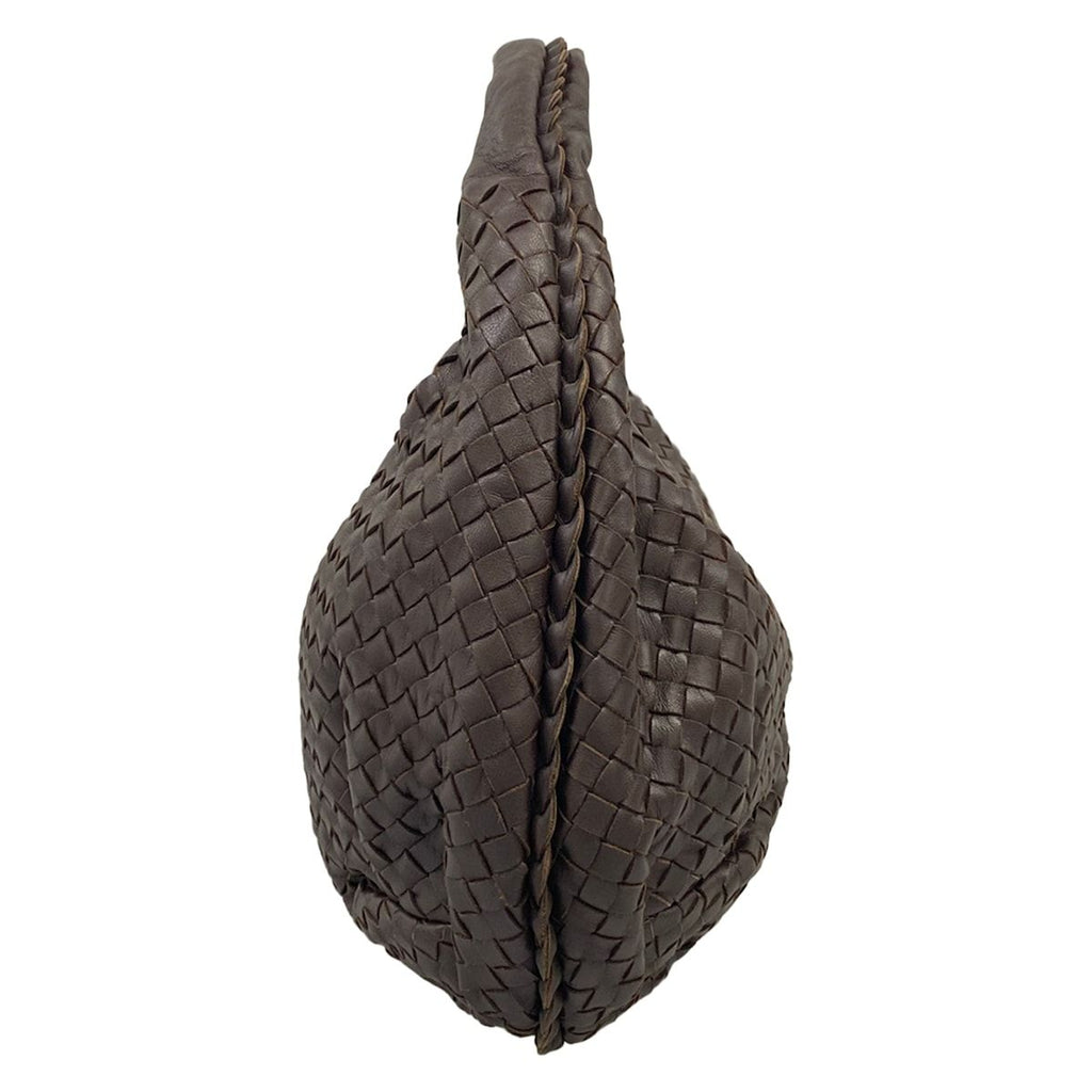 Bottega Veneta Handbag Intrecciato Dark Brown Leather — view 4