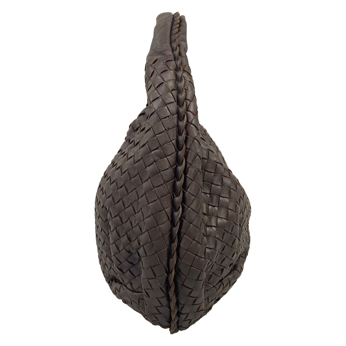 Bottega Veneta Handbag Intrecciato Dark Brown Leather — view 4