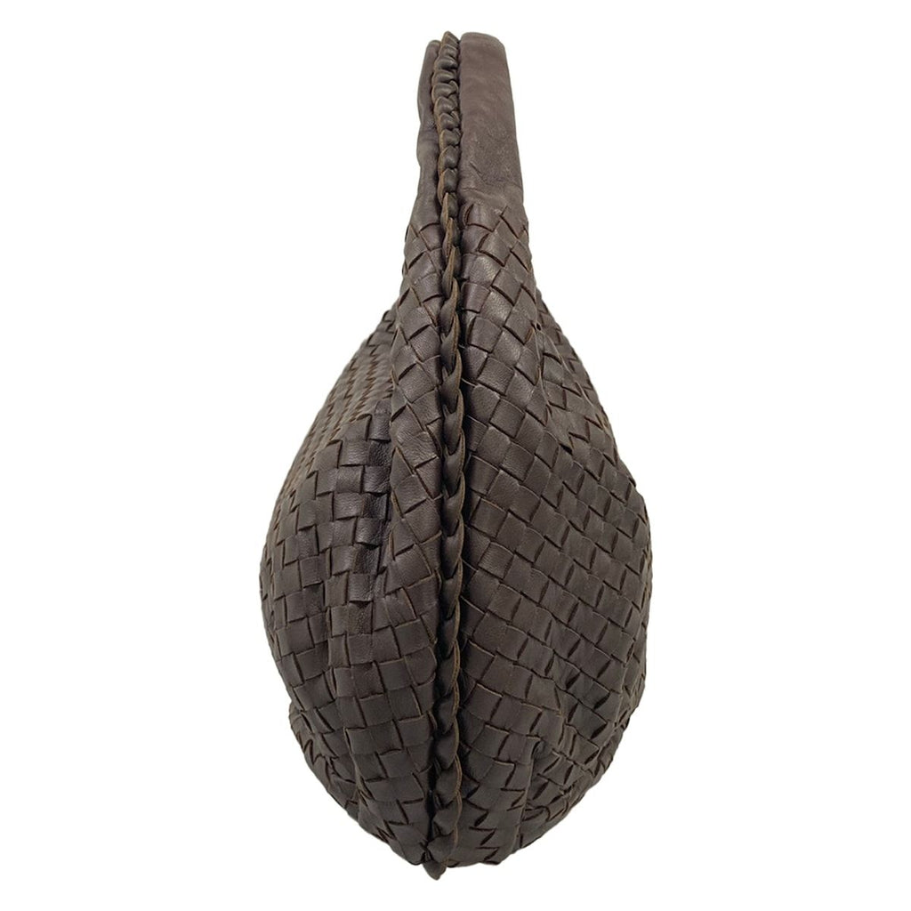 Bottega Veneta Handbag Intrecciato Dark Brown Leather — view 2