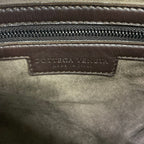 Bottega Veneta Handbag Intrecciato Dark Brown Leather — view 8