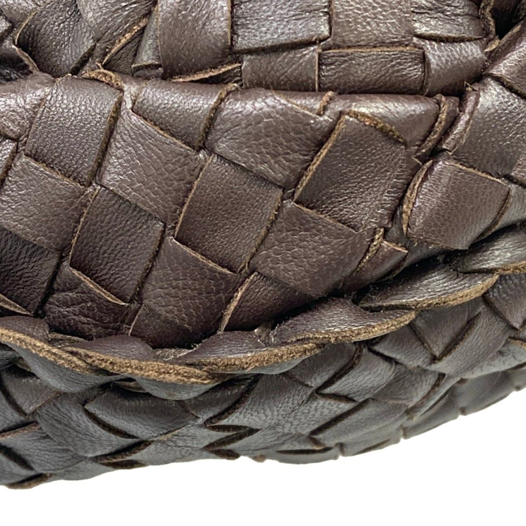 Bottega Veneta Handbag Intrecciato Dark Brown Leather — view 6
