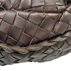 Bottega Veneta Handbag Intrecciato Dark Brown Leather — view 6