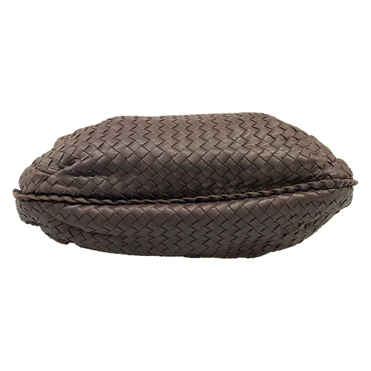 Bottega Veneta Handbag Intrecciato Dark Brown Leather — view 5