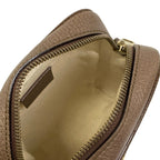 Gucci Shoulder Bag Ophidia Beige Dark Brown Leather — view 7