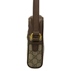 Gucci Shoulder Bag Ophidia Beige Dark Brown Leather — view 4