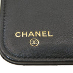 Chanel CC Logo Quilted Gold Bifold Wallet Calfskin — view 7