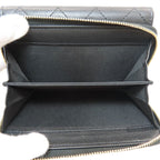 Chanel CC Logo Quilted Gold Bifold Wallet Calfskin — view 6