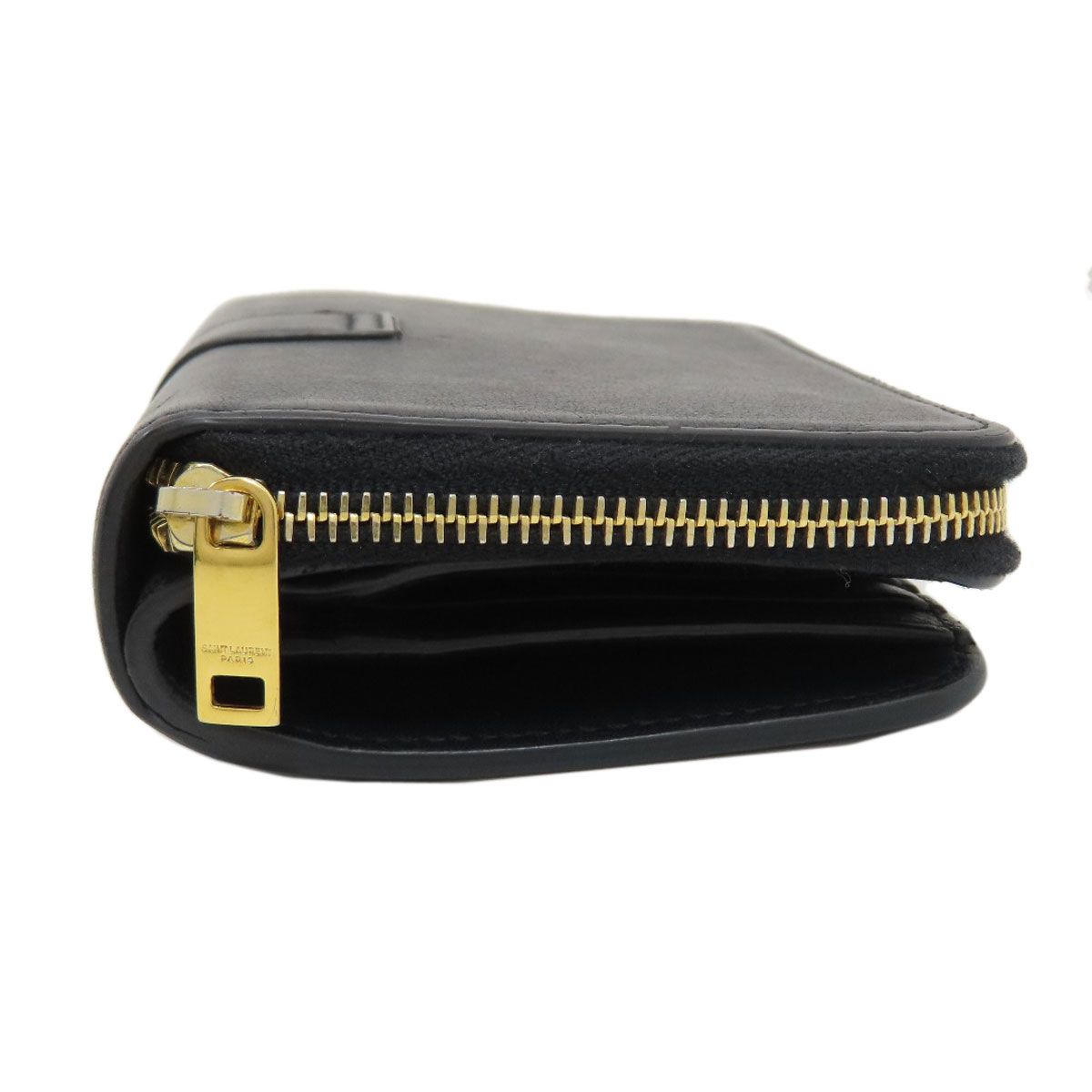 Saint Laurent Cassandra Bifold Wallet Calfskin — view 3