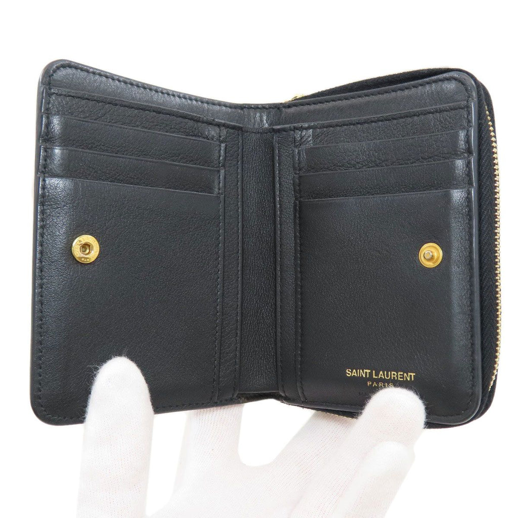 Saint Laurent Cassandra Bifold Wallet Calfskin — view 4