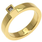 Gucci Square Diamond Ring 18k Yellow Gold — view 2