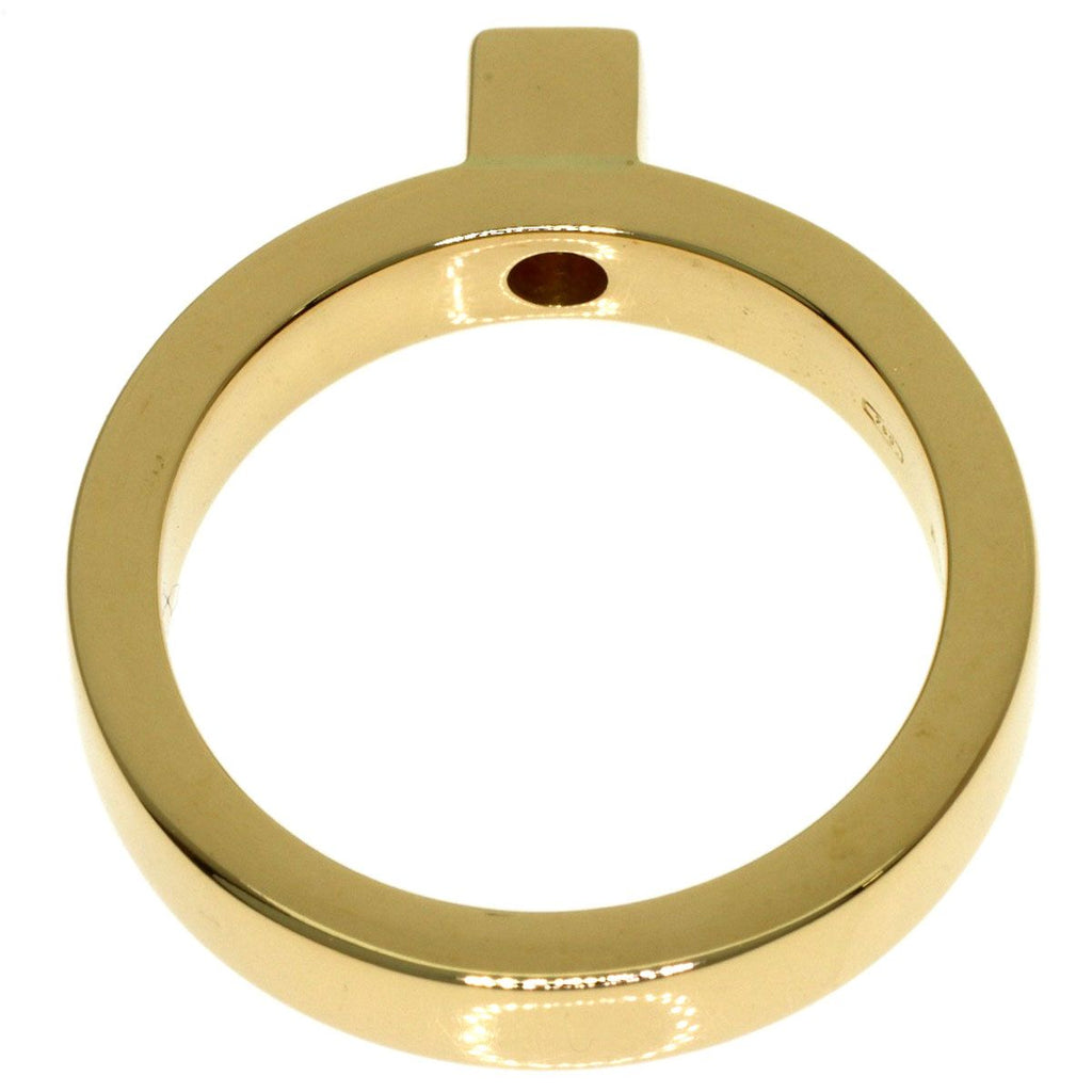 Gucci Square Diamond Ring 18k Yellow Gold — view 4