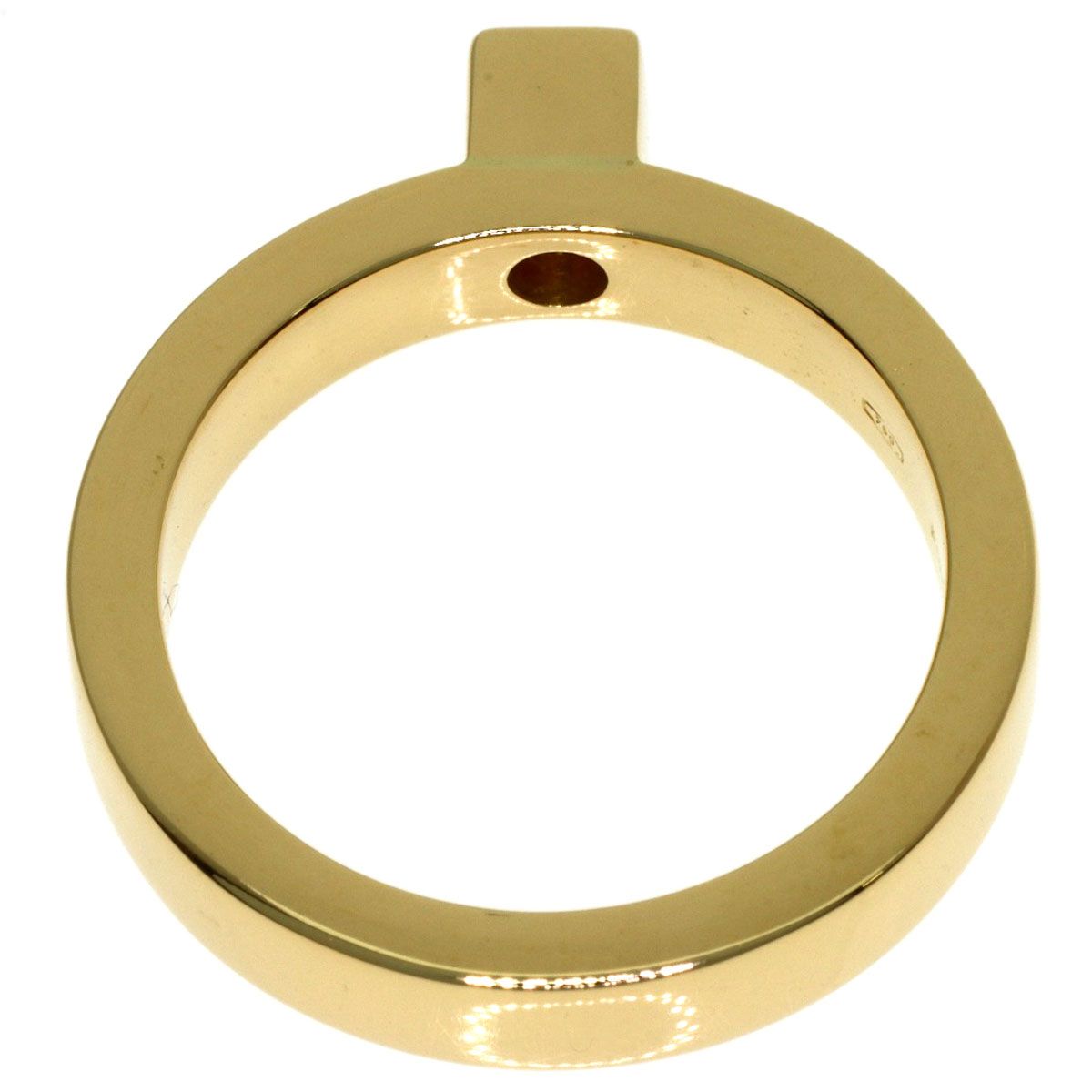 Gucci Square Diamond Ring 18k Yellow Gold — view 4
