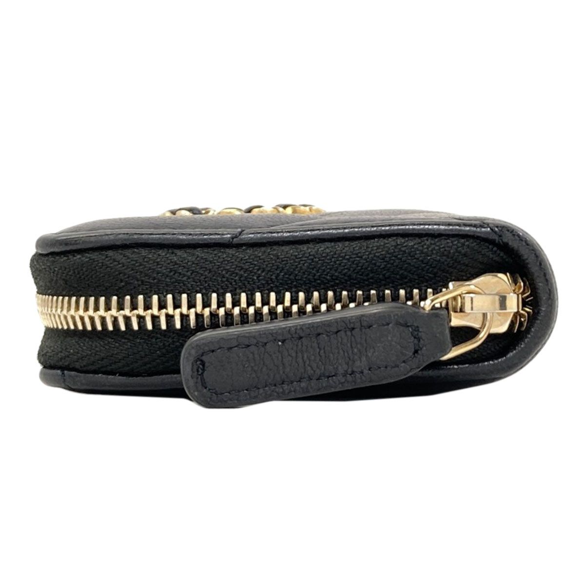 Chanel 19 Quilted Gold Coin Purse Lambskin — view 3