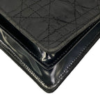 Dior Shoulder Bag Cannage Stitch Black Brown Plastic Chain — view 6