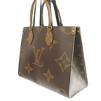 Louis Vuitton On The Go MM Monogram Giant Reverse Canvas Tote Bag Hand Double — view 2