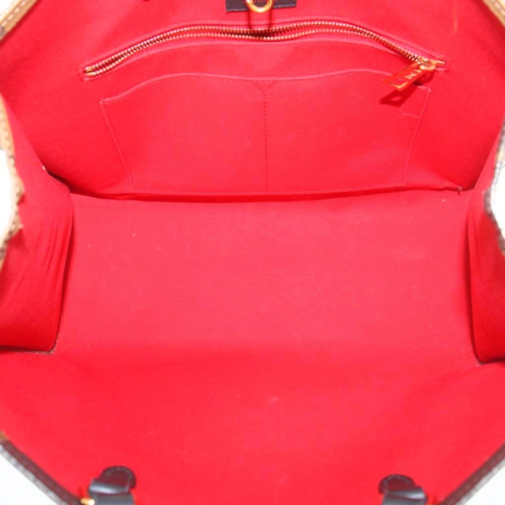 Louis Vuitton On The Go MM Monogram Giant Reverse Canvas Tote Bag Hand Double — view 4