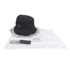 Prada Fur Re-Nylon Bucket Hat Black — view 2