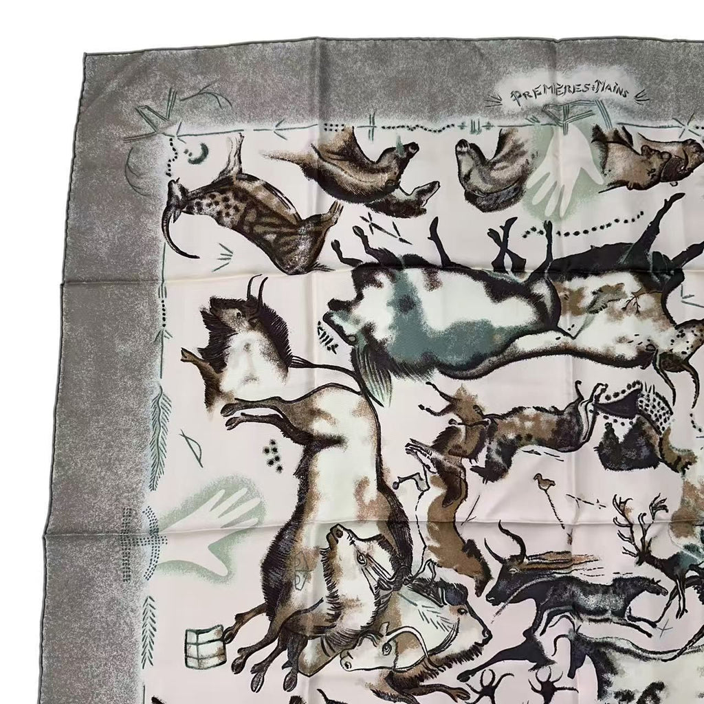 Hermes Carre 90 Silk Scarf Premieres Mains First Hand Multicolor — view 2