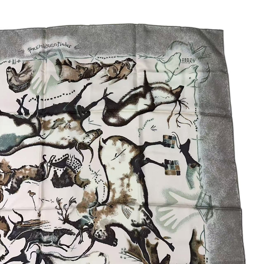 Hermes Carre 90 Silk Scarf Premieres Mains First Hand Multicolor — view 3