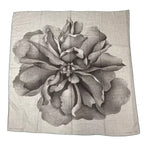 Hermes Scarf Cashmere Carre 140 Rose of Alma Une Pour Gray