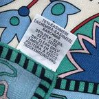 Hermes Scarf Cashmere Carre 140 Paisley From Blue — view 6