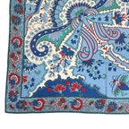 Hermes Scarf Cashmere Carre 140 Paisley From Blue — view 4